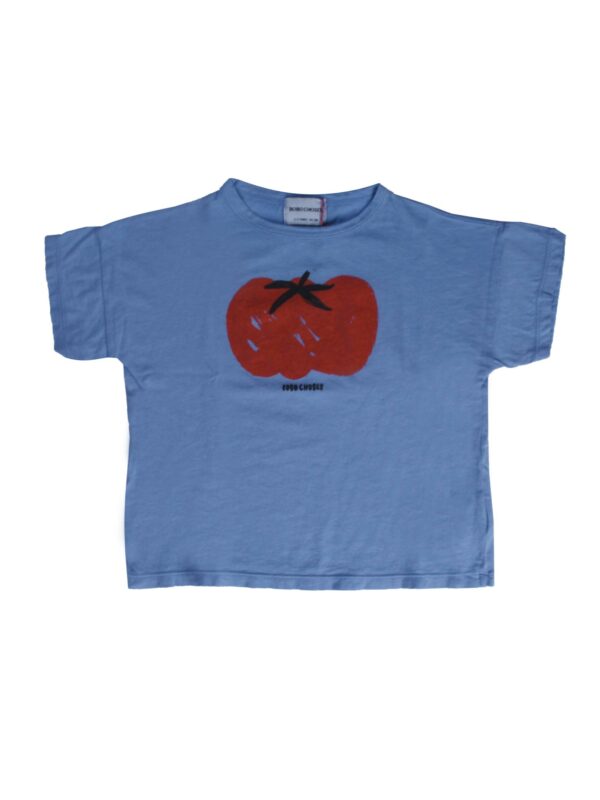 T-SHIRT MANICA CORTA AZZURRO POMODORO