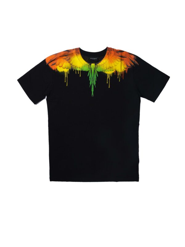 "T-SHIRT ""WINGS SPRAY"" NERO"