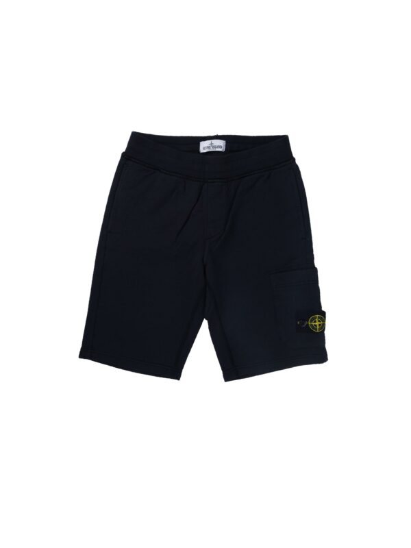 BERMUDA IN FELPA BLU