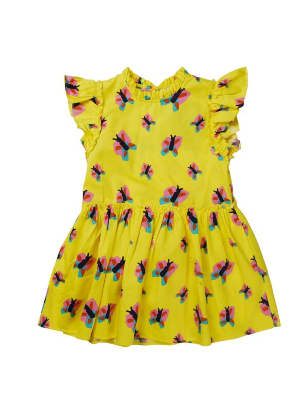 ABITO GIALLO FANTASIA FARFALLE