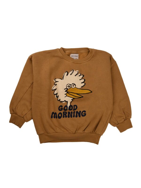 "FELPA  GIROCOLLO ""BIRDIE GOOD MORNING"""