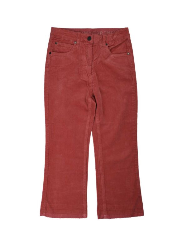 PANTALONE IN VELLUTO FRAGOLA