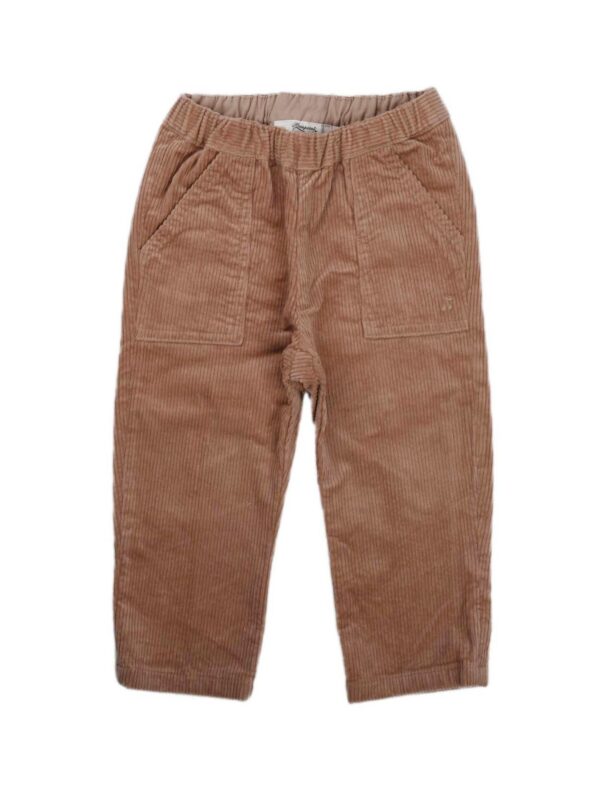 PANTALONE ROSA CIPRIA IN VELLUTO