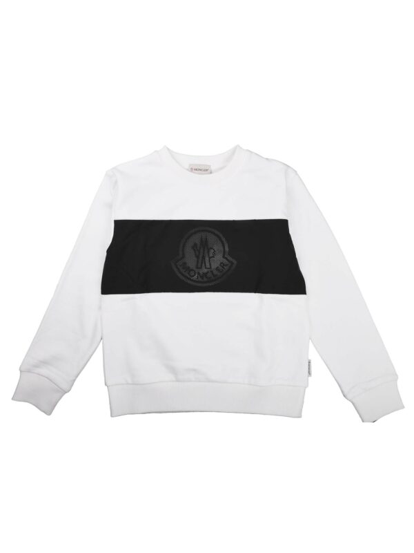 FELPA GIROCOLLO BIANCO E NERO